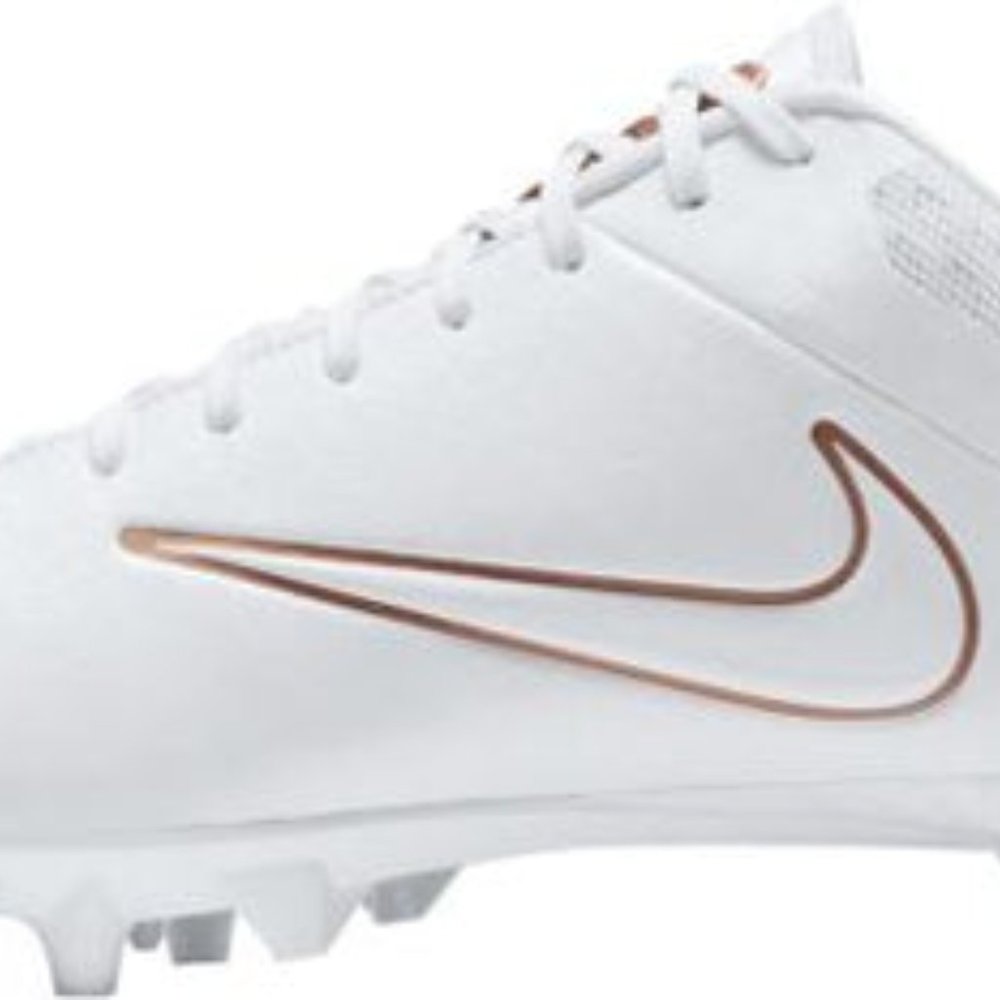 Nike Vapor Speed 2 LAX White/Bronze Lacrosse Cleat Size US M7.5/W9